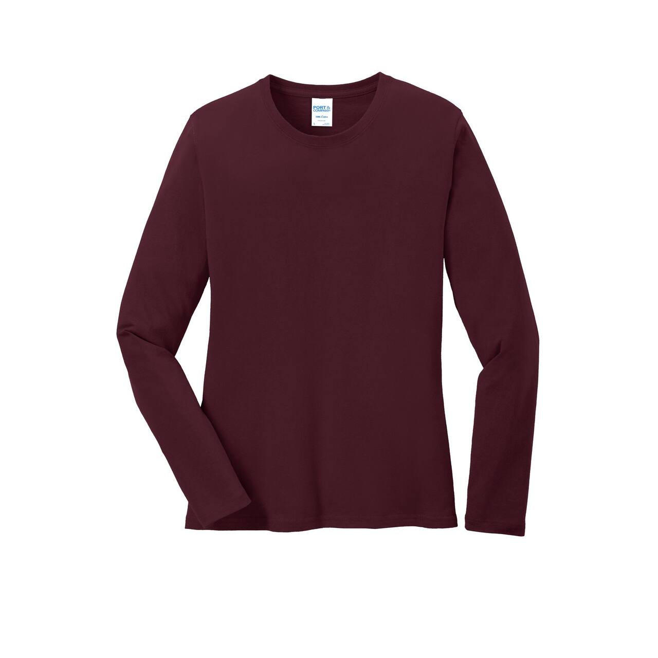 Port & Company® Core Cotton Colors Long Sleeve Ladies T-Shirt